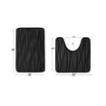 thumbnail image 4 of Yafa Home Fashion 2pc: 17" X 24" + 20"X 20" Bath Rug Set, Memory Foam; Water Absorbent & Non-Slip Bathmats(Black), 4 of 6