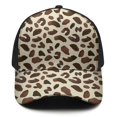 thumbnail image 3 of Leopard Print Baseball Cap Adjustable Size – Stylish Spliced Design Trucker Hat, Dad Hat with Full Print Front & Brim, Breathable Cotton Blend Snapback for Sports, Travel & Daily Wear, 3 of 3