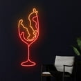 thumbnail image 2 of Handmadetneonsign Wine Glass Couple Neon Light, Wine Glass Lover Neon Sign, Drinking Wine Led Light, 2 of 5