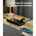 thumbnail image 4 of Regleta Multifunción Con 7 Tomas Y 2 Puertos Usb + 1 Tipo-c Belug, Negro, 4 of 5