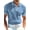 Blue, variant on Men'S Regular Fit Knit Po-Lo Shirts Short Sleeve Color Blocking Stretch Golf Shirts Gray XXXL