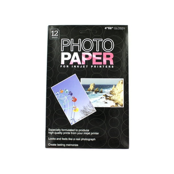 4 X 6 Photo Paper 12 Sheets In A Pack, 24 Count