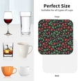 thumbnail image 6 of Naloa Strawberry Coasters for Set of 4 - PU Leather Coasters, Coasters for Table Cup Tea Coffee Beer, Decorative for Kitchen Homedecor (Round), 6 of 6