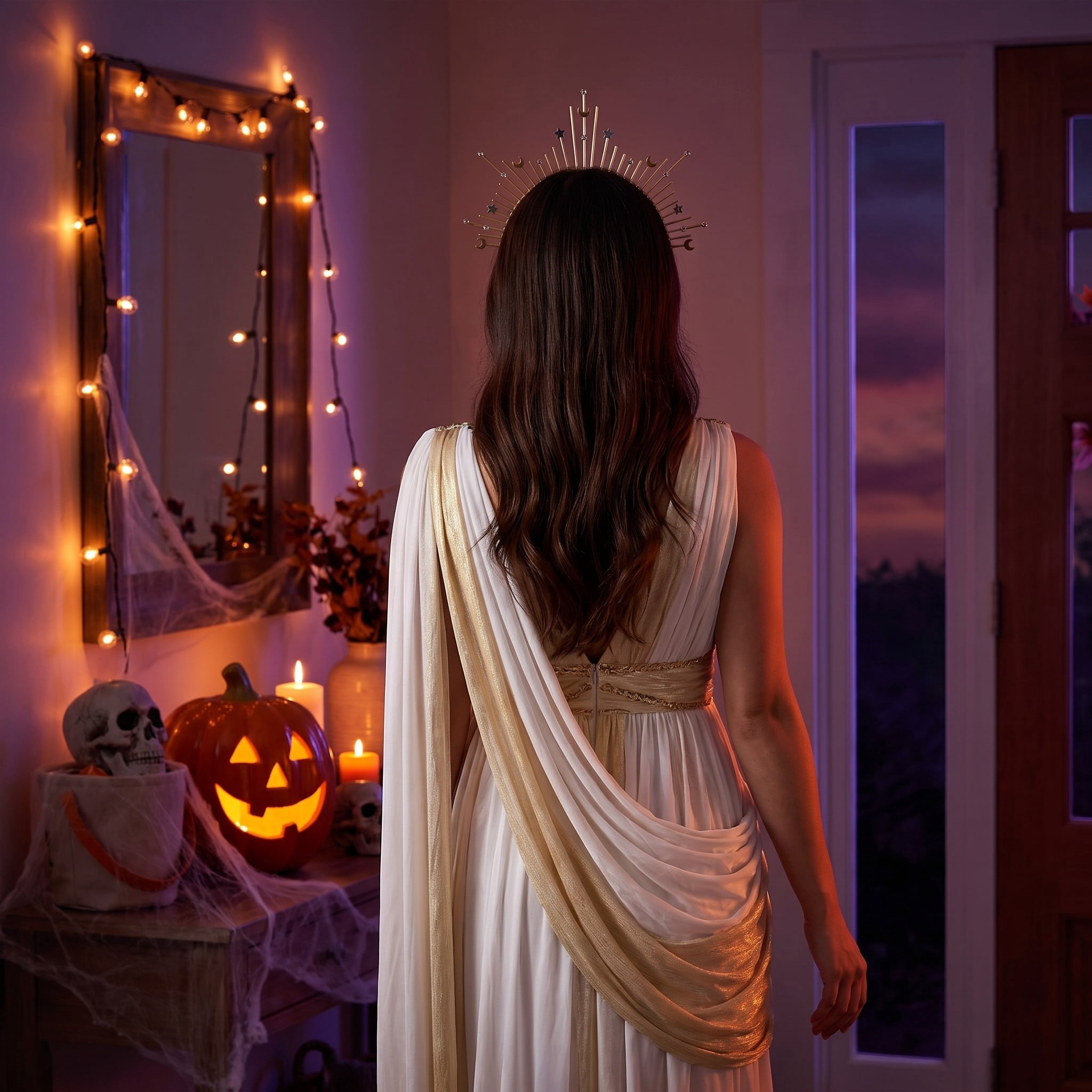 Celestial Headband Costume Accessory for Adults, Gold, Halloween by Way To Celebrate