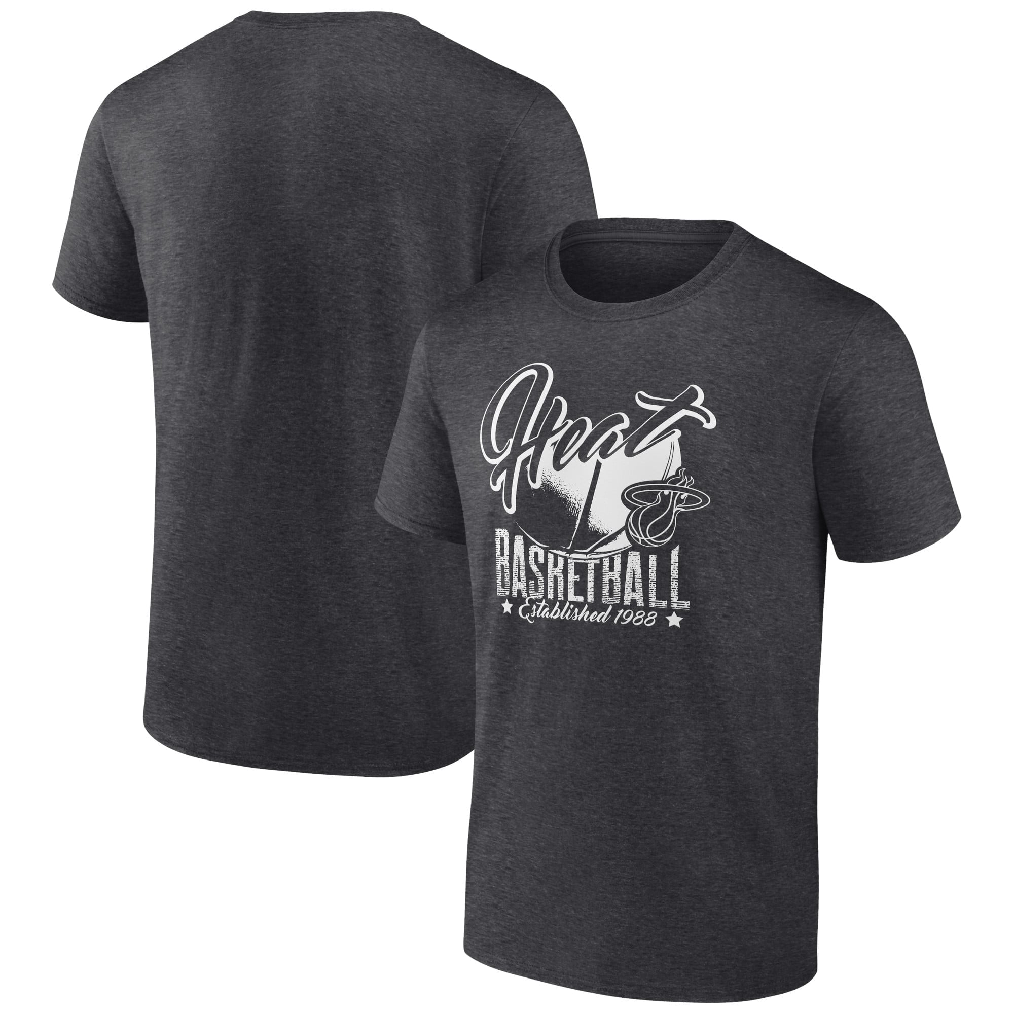 Men's Charcoal Miami Heat Winner T-Shirt