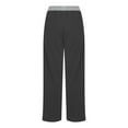 thumbnail image 5 of Idoravan Women's Plus Size Pants Clearance Womens Loose Wide Leg Pants High Waist Straight Pants Casual Pants, 5 of 6