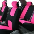 thumbnail image 3 of FH Group Flat Cloth Car Seat Cover, Universal Pink Full Set Seat Covers with Air Freshener, 3 of 5