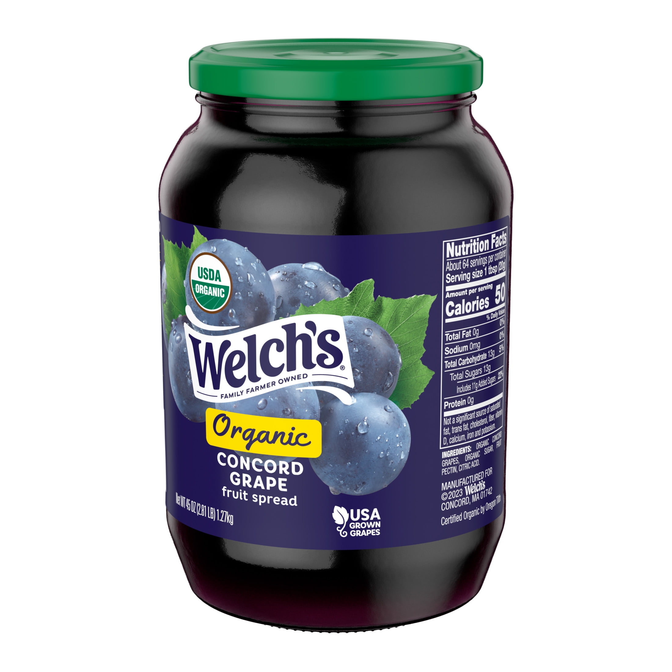 Welch's 45oz Organic Concord Grape Spread