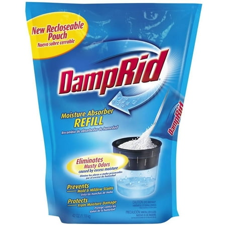 Damp Rid FG30K Moisture Absorber Refill, Fragrance Free, 42 Oz, Each