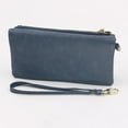 thumbnail image 5 of Cartera larga de PU para mujer, cartera para mujer, mujer (azul), 5 of 5