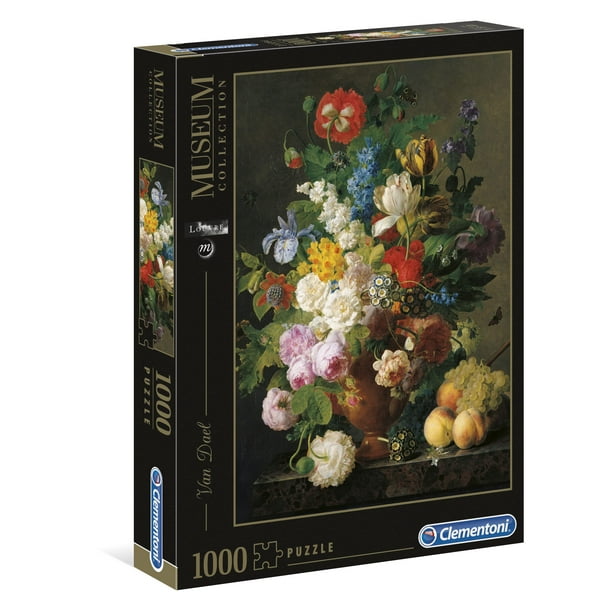 Puzle Clementoni con forma de cuenco de flores, 1000 piezas