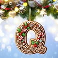 thumbnail image 4 of DefiDgd Christmas Gingerbread Candy Letter Ornaments,Personalized DIY 26 Letter Xmas Mini Christmas Pendant Ornament,Hanging Ornament for Holiday Stuffers Gift Wrap Car Table Decor(Q), 4 of 4