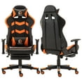 thumbnail image 4 of Longwin Ergonomic & Lumbar Support Swivel Gaming Chair, Black and Orange, 4 of 6
