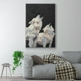 thumbnail image 2 of Midnight Wolves Framed Premium Gallery Wrapped Canvas - Ready to Hang - 25 x 37 - White Floating Frame, 2 of 9