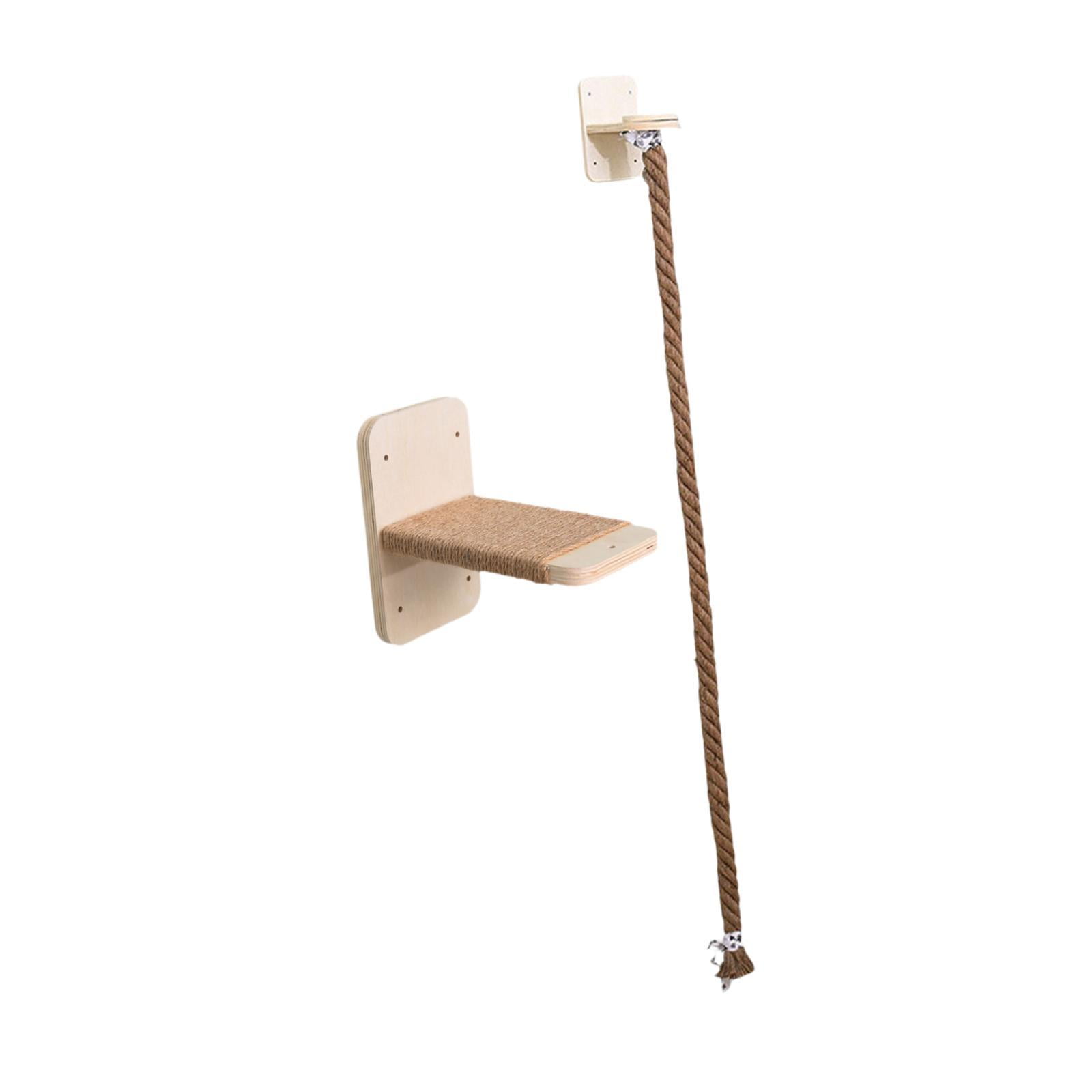 Serenable Cat Wall Shelf Scratch Post Kitten Cat Perch for Resting Exercising Lounging