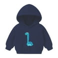 thumbnail image 2 of Uxgjfwu Hooded Sweatshirts for Boys Fall Long Sleeve Shirts Dinosaur Print Shirts Toddler Pullover Hoodie Shirts, 2 of 3
