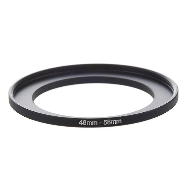 Adaptador de Anillo de filtro de Metal LIUXGMXG 46 mm a 58 mm Negro