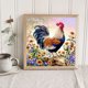 thumbnail image 4 of Cuadros Decorativos 5D DIY Diamond Painting Kits Full Square Drill Rooster Mosaic Art (FF426) Tmvgtek embutido en tela, 4 of 8