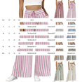 thumbnail image 3 of BODOAO Women's Floral Wide Leg Pants, Casual Summer Elastic Waist Lightweight Palazzo Trousers with Soft Draped Fabric, Loose Relaxed Fit and Pull On Design Shape Light Pink S, 3 of 6