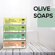 Kalliston | OLIVE SOAP with SAGE LEAF & SAGE EXTRACT | Olive Soaps with Herbs Collection | For Detoxifying & Cleansing | FREE PUMICE STONE | Born in Greece | 200g each soft bar | Pack of 2