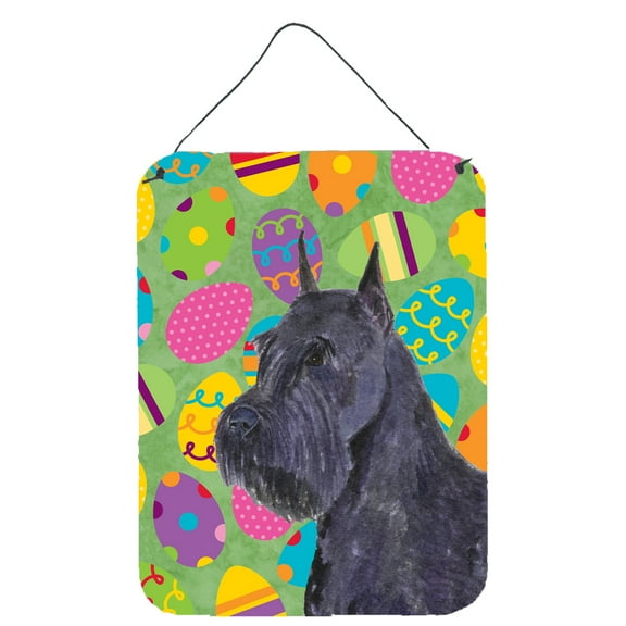 Schnauzer Easter Eggtravaganza Wall or Door Hanging Prints