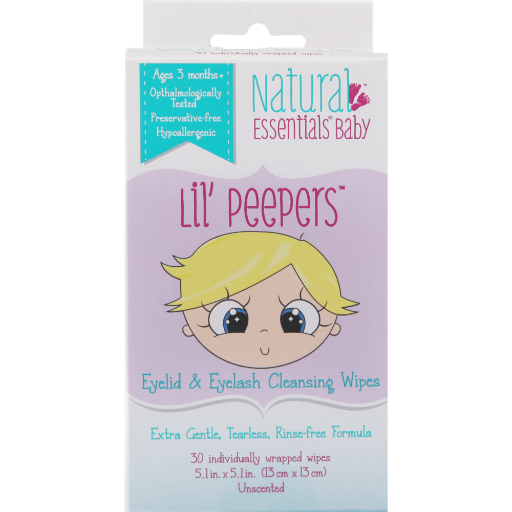 Natural Essentials Lil' Peepers Soft Baby Eyelid & Eyelash Cleansing