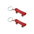 thumbnail image 1 of 2Pcs Skateboard Shape Keychain Creative Keyring Key Holder Ring Decoration Gift Hanging Ornament for Car Bag (Red), 1 of 8