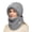 Gray, variant on Balaclava Ski Mask for Women Men, Winter Fleece Wind-Resistant Warm 3-in-1 Face Cover and Neck Warmer for Cycling Motorcycle Skiing