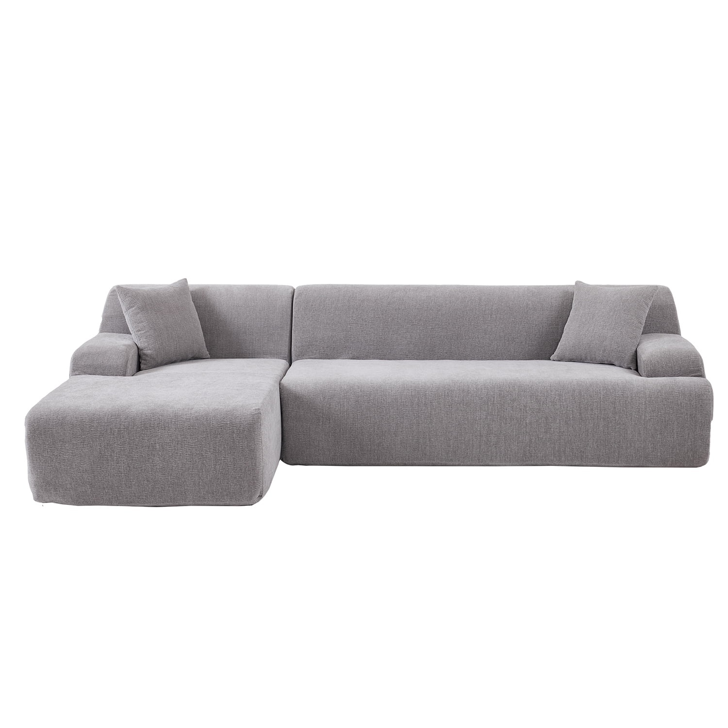 Kadyn Modern Large L-Shape Modular Sectional Sofa, Sofa Couch for Living Room, Bedroom, Salon, 2 Piece Free Combination, Gray
