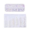 thumbnail image 4 of 1728-4320 Tipo de Pieza Rhinestone Crystal Flatback Rhinestone con Pinzas Del Selector de de Imitación para de Ropa Bolsas Decoració Blanco Especial BLESIY Adorno de pedrería, 4 of 4