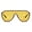 Yellow, variant on Modern Rhinestones Frame Sun Glasses with Unique Rivet Studded Detail for Theme Parties Gathering and Beach Vacation Wear