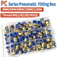 thumbnail image 4 of Boxed PC Series 4mm 6mm 8mm 10mm 12mm Air Joint Connectors Hose Tube Pneumatic Fittings 1/4 1/8 Push in Quick Release Couplings, 4 of 7