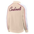 thumbnail image 3 of Women's Fanatics Tan St. Louis Cardinals Luxe Lounge Full-Snap Jacket, 3 of 3