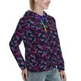 thumbnail image 6 of Haiem Purple Butterfly for Women's Fashion Hoodies & Sweatshirts with Kangaroo Pocket,Hooded Sweatshirt with Eye-catching Drawstrings-Medium, 6 of 7