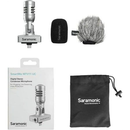 UPC: 6971008027426 | SmartMic MTV11 UC Digital Stereo Mic w/ USB-C Headphone Out for iPhone 15 Android newer iPads
