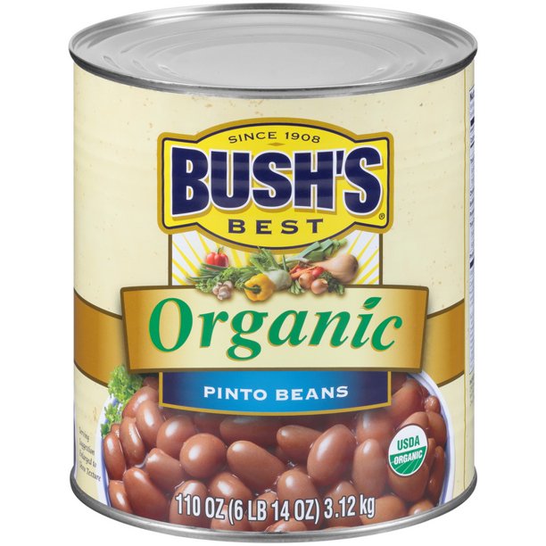 (Price/Pack)Bush's Best 01059 Bush's Organic Pinto Beans 6110 oz