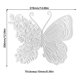 thumbnail image 3 of Molde de silicona epoxi con forma de mariposa y flor para decoración de pared de sala de estar (Mariposa), 3 of 5