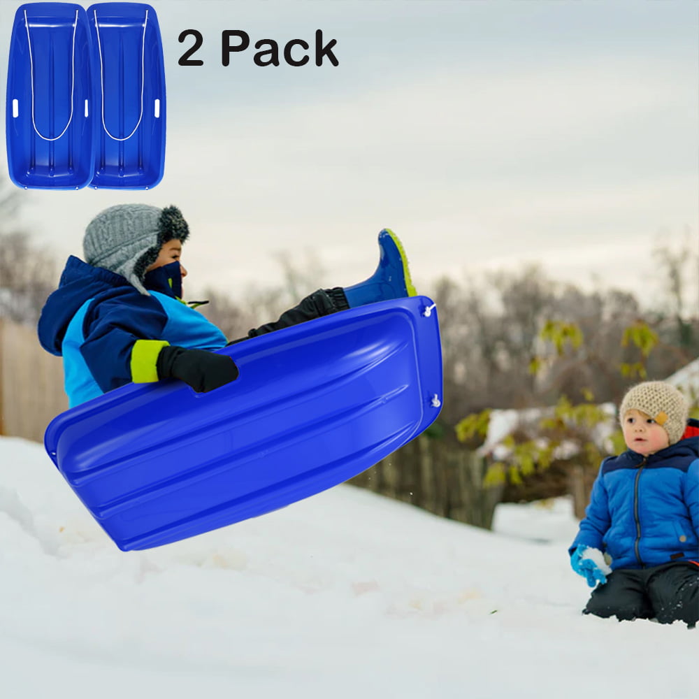 Yallow Superio Round Kids Snow Sled 2 Pack 