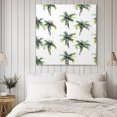 thumbnail image 4 of Green Palm Trees Wall Art Painting on Canvas, Summer Botanical Modern Art Canvas Art Home Prints Wall Art Framed Modern Artwork for Living Room Bedroom Wall Decor 8x8in, 4 of 8
