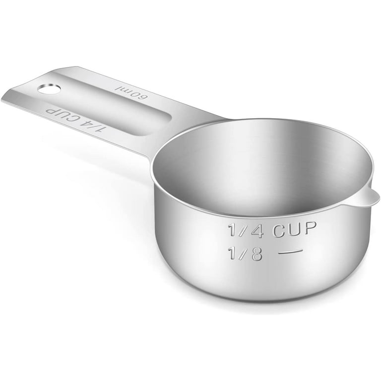 Stainless Steel Dry Measuring Cups, Set of 4 + Reviews