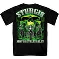 thumbnail image 3 of 2022 Sturgis Motorcycle Rally #1 Design SPB1001 Men’s Skull Riders Black T Shirt 5X-Large, 3 of 5