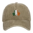 thumbnail image 2 of Dndif Clearance! Irish Vintage Baseball Cap Embroidered Cotton Adjustable Distressed Dad Hat Khaki One Size Overstock Items Clearance All Prime, 2 of 4