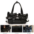 thumbnail image 4 of Bolso Mano Color Liso Bandolera Informal para Mujer Con Lazo Citas Femenino Cuero PU, 4 of 9