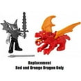 thumbnail image 5 of Replacement Parts for Fisher-Price Imaginext Blazing Battler's Dragon Playset - HCG66 ~ Replacement Red and Orange Dragon, 5 of 5