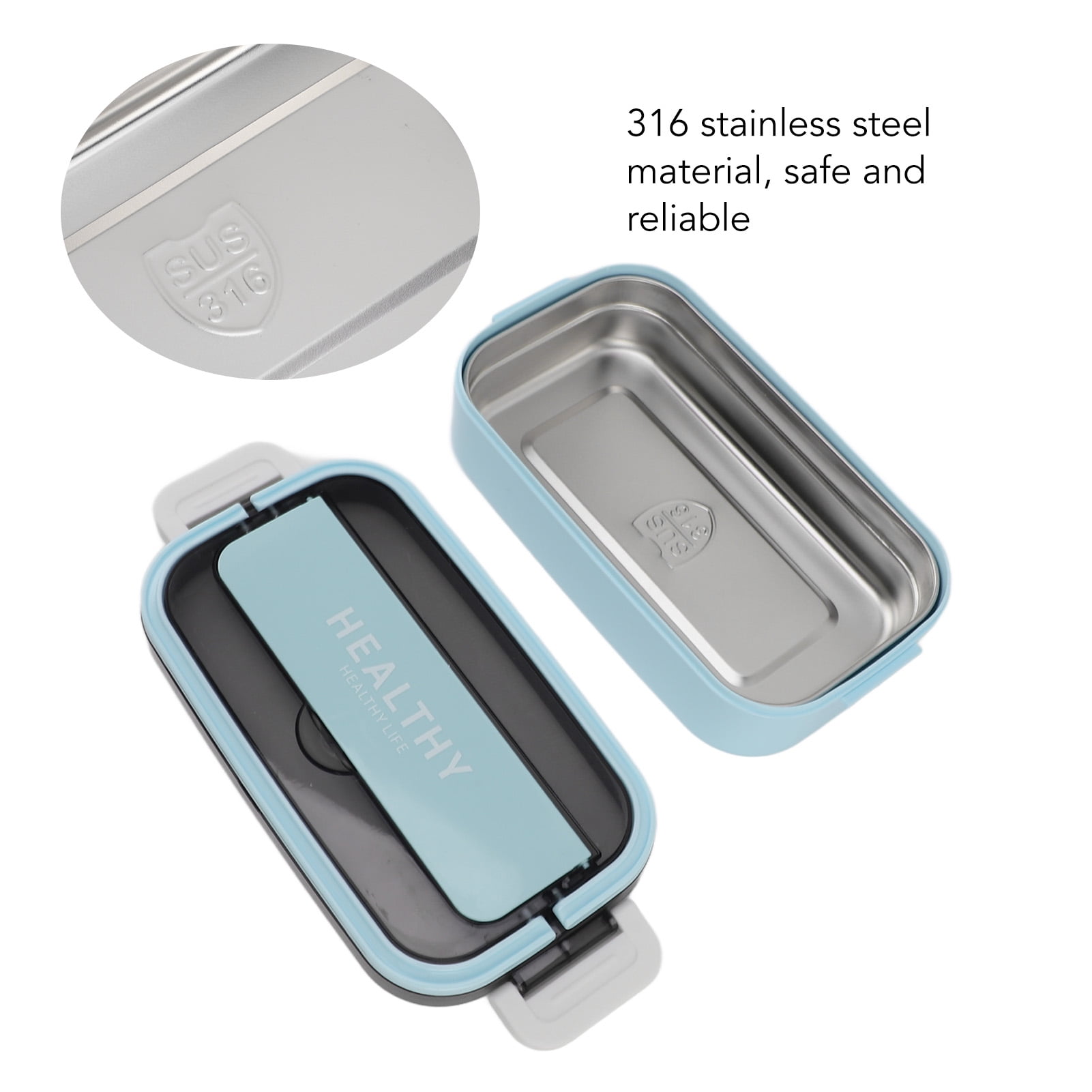 Microwave,Safe Bento Box, 316 Stainless Steel 700ml, Leakproof  Easy to Clean for Daily Use