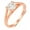 Rose Gold, variant on Ariel Engagement Ring Cubic Zirconia Women Sterling Silver Ginger Lyne Collection