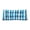 Aqua, variant on Catalina Black Rectangular Outdoor Throw Pillow