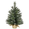 thumbnail image 1 of Vickerman B166424 2 Pi. x 16 Po. Arbre à Neige Givré avec 52 Embouts, 1 of 3