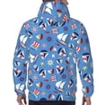 thumbnail image 7 of Lsque Colorful Sailing Ship Pattern Casual Men's Hoodie,Hooded Sweatshirt with Kangaroo Pocket,Pullover Hoodie-XX-Large, 7 of 7