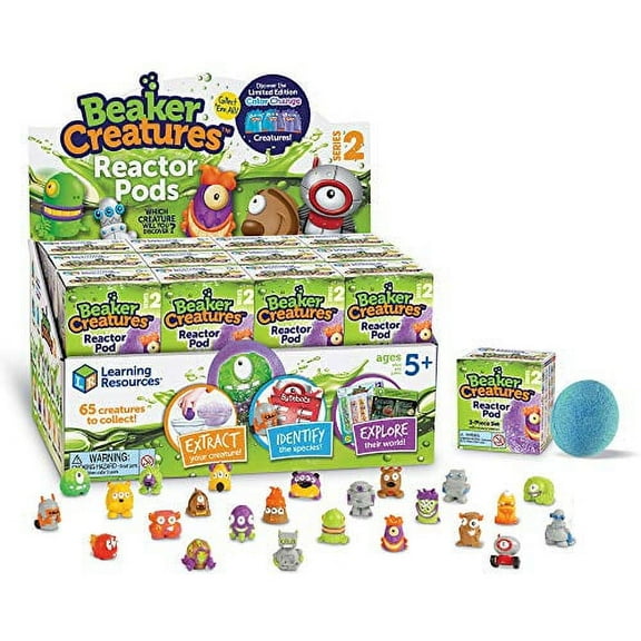 Learning Resources Beaker Creatures Reactor Pods Series 2, STEM Science Toy, Ages 5 